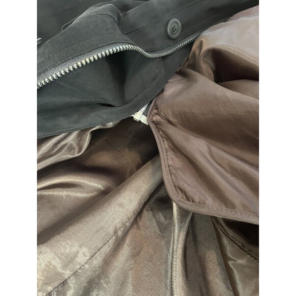 London Fog Men’s Black Zip Coat XL Reg w/ Removable Liner & Nubuck Collar - Picture 4 of 16